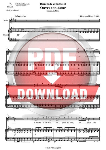 Bizet, Georges: Ouvre ton c&oelig;ur