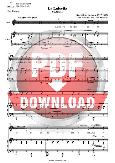 Cottrau, Guglielmo (sov. Charles F. Manney): La Luisella