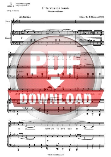 Capua, Eduardo di: I' te vurria vas&agrave;