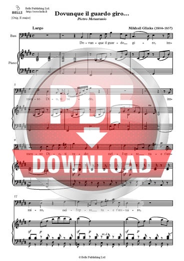 Glinka, Mihail: Dovunque il guardo giro