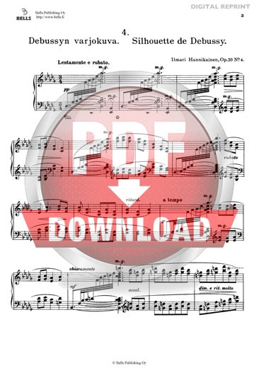 Hannikainen, Ilmari: Debussyn varjokuva, Op. 20 No. 4
