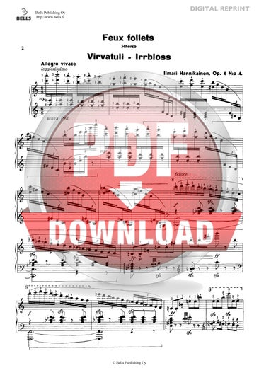 Hannikainen, Ilmari: Virvatuli, Op. 4 No. 4