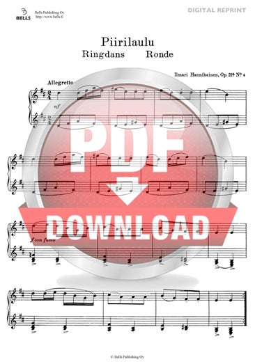 Hannikainen, Ilmari: Piirilaulu, Op. 21a No. 4