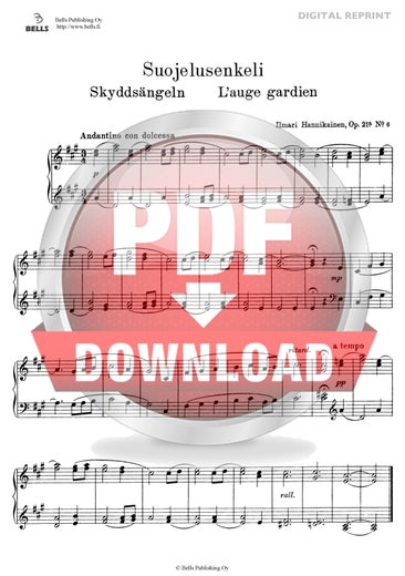 Hannikainen, Ilmari: Suojelusenkeli, Op. 21a No. 6