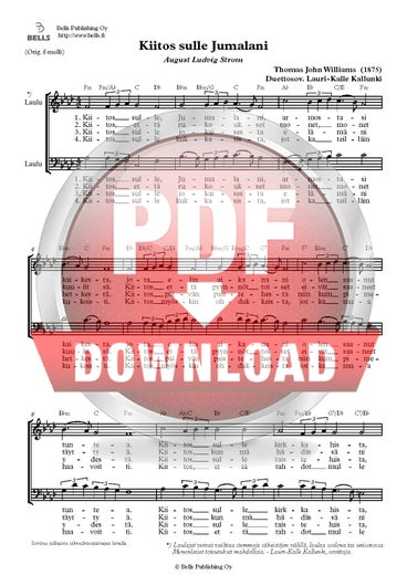 Williams, T. J. (sov. Lauri-Kalle Kallunki): Kiitos sulle, Jumalani (duetto)