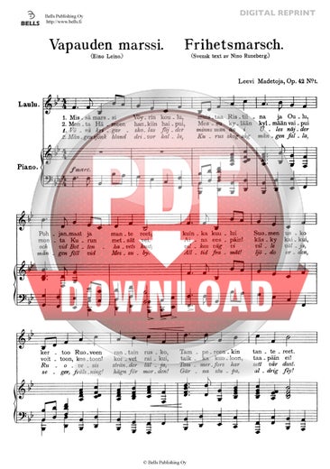Madetoja, Leevi: Vapauden marssi, Op. 42 No. 1