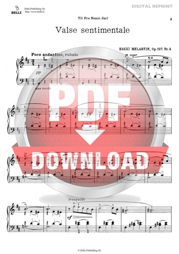 Melartin, Erkki: Valse sentimentale, Op. 127 No. 4