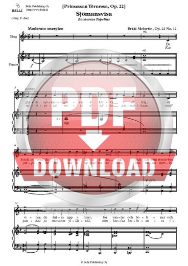Melartin, Erkki: Sj&ouml;mansvisa, Op. 22 No. 12