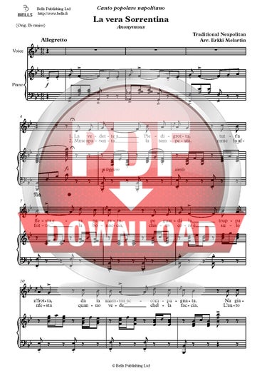 Trad. (sov. Erkki Melartin): La vera Sorrentina, EM268/3