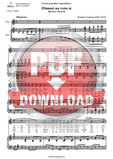 Cottrau, Teodoro: Dimmi na vota s&igrave;